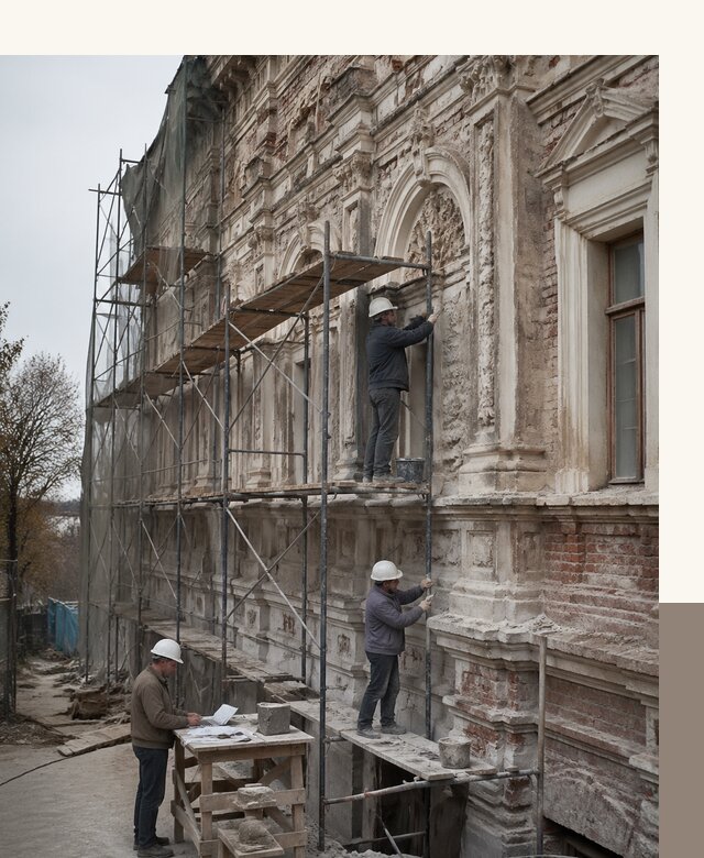 Реставрация объектов культурного наследия под ключ в Волхове
